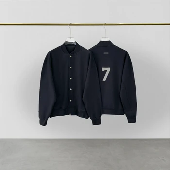 Мужская куртка Essential jacket, бейсбольная куртка flocking 7, свободная толстовка, уличная куртка унисекс для пары в стиле хип-хоп