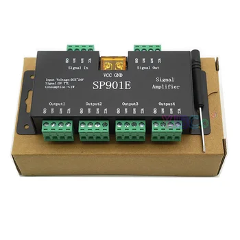 Усилитель сигнала SPI Повторитель SP901E для WS2812B WS2811 WS2815 RGB Адресуемая светодиодная пиксельная лента Программируемая Матричная панель
