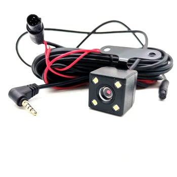 Разъем 2,5 мм, 5-контактный разъем, Камера заднего вида, Парковочная камера, ночной прицел, Водонепроницаемый, с 4 светодиодными лампами для традиционного регистратора вождения