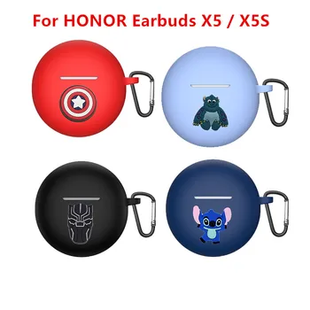 Мультяшный чехол для наушников Honor Earbuds X5/X5S, мягкий силиконовый защитный чехол для Honor X5S Funda