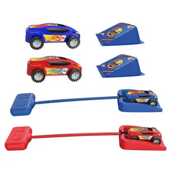 Пусковые устройства для прыжковых автомобилей для детей, креативные автомобильные игрушки С 2 пусковыми устройствами для автомобилей и 2 воздушными машинами, игрушка в подарок для мальчиков и девочек
