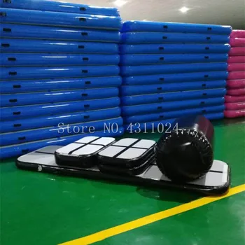 Набор надувных гимнастических дорожек для акробатики Air Track Mat с электрическим воздушным насосом для черлидинга (в комплекте 6 штук)