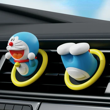 Аниме Doraemon Kawaii Вентиляционное Отверстие Для Ароматерапии Клип Автомобильный Освежитель Воздуха Автомобильное Вентиляционное Отверстие Духи Парфюмерный Диффузор Автомобильные Аксессуары Подарки