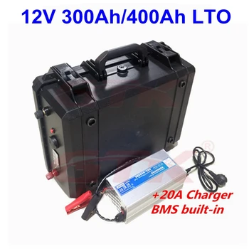 6S Водонепроницаемый ip67 LTO12V 400Ah 300ah литий-титанатный аккумулятор 12V для троллинг-мотора motorhome soar system + зарядное устройство 20A