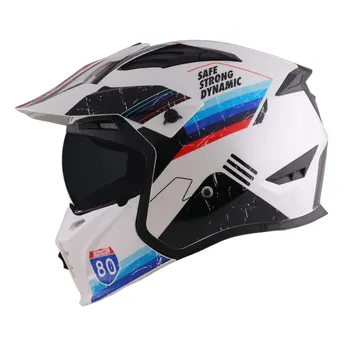 BLD-163 Комбинированный Шлем Со Съемным Подбородком, Полнолицевой Гоночный Мотоциклетный шлем в Горошек, Одобренный ЕЭК Шлем для мотокросса AM DH Casco Moto