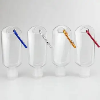 пластиковые Прозрачные Бутылки для ключей для путешествий объемом 30 мл/50 мл, Герметичные Пустые Контейнеры для Выжимания, Откидная крышка LX2649