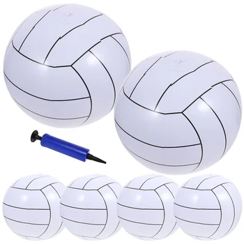 Надувной Пляжный Мяч Декоративные Уличные Мячи Для Волейбола Игрушки для Бассейна ПВХ Плавание