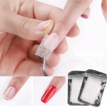Дизайн ногтей из стекловолокна для УФ-геля DIY Nails Белые акриловые наконечники для наращивания ногтей Со скребком DIY Nail Spa Tools