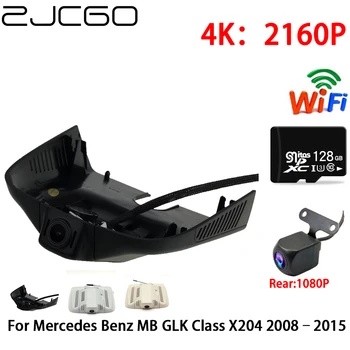 ZJCGO 2K 4K Автомобильный Видеорегистратор Dash Cam Wifi Передняя Камера заднего Вида 2 Объектива 24h Парковочный Монитор для Mercedes Benz MB GLK Class X204 2008-2015