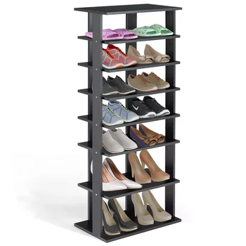 7-уровневая двойная стойка для обуви, практичные отдельно стоящие полки, лаконичные полки для хранения
