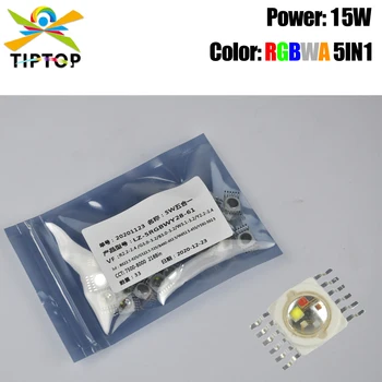 TIPTOP 20ШТ 15 Вт RGBWA 5В1 Цветные Светодиодные Лампы 6 Футов Для Пайки Led Par Light Wall Washer Light Ремонт OEM-Продукции Поставщика