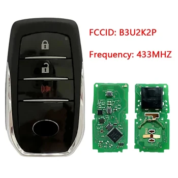 Оригинальный Смарт-ключ FCC ID B3U2K2P Для Toyota INNOVA Пульт Дистанционного Управления Fob AES Чип 3 Кнопки 433 МГц Keyless Go CN007305