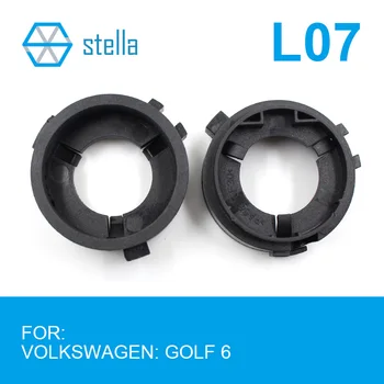 Stella 2шт H7 светодиодные держатели фар/адаптеры Основание лампы для Volskswagen GOLF 6 и т.д. Аксессуары для фар