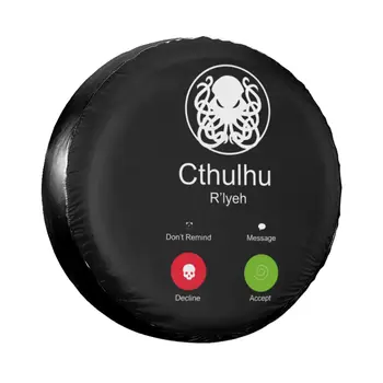 The Call Of Cthulhu Чехол для Запасного Колеса, Сумка-Чехол для Mitsubishi Pajero R'lyeh Octopus, Автомобильные Протекторы для Колес, Аксессуары
