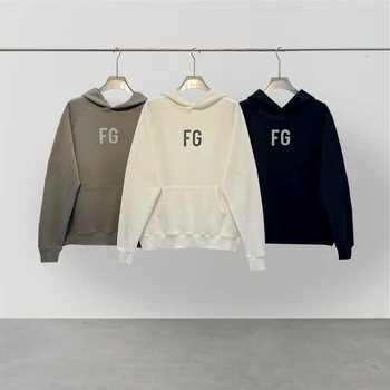 Пуловер Essentials, классический модный бренд FG с крупным принтом, высококачественная толстовка в стиле хип-хоп, свободная толстовка унисекс оверсайз