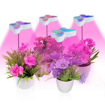 Светильники для выращивания в помещении Светодиодные Градиентные светильники Butterfly Grow Lights, Полный спектр комнатных растений, Регулируемый По Высоте Таймер автоматического цикла