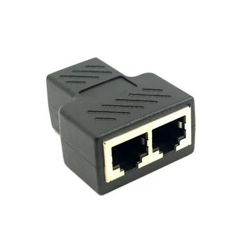 Cat6 RJ45 8P8C Подключается к двойному разветвителю RJ45 Сетевой адаптер Ethernet Patch Cord С экраном