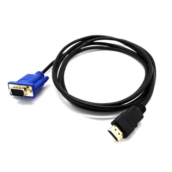 1,8 М HDMI-совместимый кабель для подключения к VGA 1080P HD с аудиокабелем-адаптером HDMI-совместимый кабель для подключения К VGA