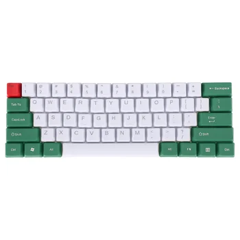 Механическая клавиатура с 61 клавишей На крышке клавиши выгравирован белый символ Высота Поперечного вала, Двойное заклинание Зеленый Белый