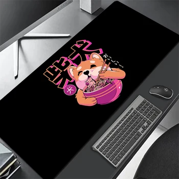 Шиба Ину Большой Коврик Для Мыши Компьютер PC Gamer Kawaii Подарок Милый Розовый Офисный Коврик Для Мыши Tapis De Souris Аниме Отаку Игровой Коврик Для Мыши