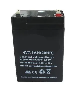 Бесплатная доставка 4 В 7.5 Ач свинцово-кислотная аккумуляторная батарея светодиодная лампа батарея vrla аккумуляторная батарея