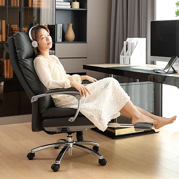 Удобное офисное кресло для геймеров с поддержкой шеи, Эргономичная Роскошная подушка, Офисное кресло, Дизайнерская обивка, Офисная мебель Silla