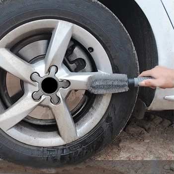 Щетки для чистки обода колеса автомобиля Скруббер для чистки шин Инструменты для мытья деталей автомобиля Аксессуары для мытья экстерьера автомобиля