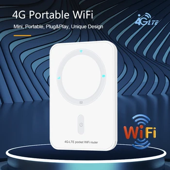 4G LTE WiFi Маршрутизатор 150 Мбит/с Портативный Беспроводной Wifi Модем Автомобильный Мобильный WiFi Точка Доступа со Слотом для sim-карты Открытый Карманный MiFi Ретранслятор