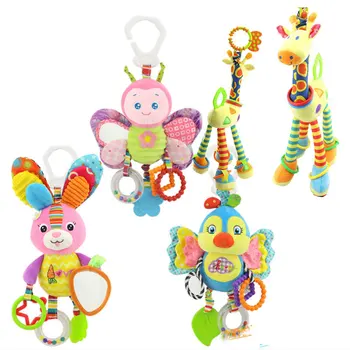 Новое поступление, мягкие колокольчики в виде животных-жирафов, Погремушки, Плюшевые игрушки для развития ребенка, Хит продаж, с прорезывателем, детская игрушка