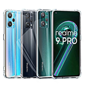 Роскошный силиконовый прозрачный чехол для телефона oppo Realme 9 Pro Plus 9i 9Pro Realme9 8 7 5G 8pro 7i global 6 6pro 7pro противоударный чехол