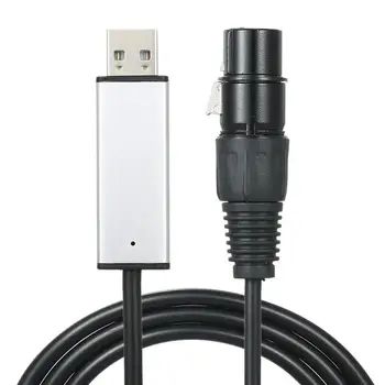 Кабель-адаптер интерфейса USB к DMX DMX512, кабель для управления освещением сцены