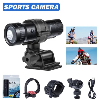 Экшн-камера 1080P HD, Уличная Велосипедная камера, Спортивная камера DV с фонариком, Компас, Видеорегистратор, видеорегистратор для автомобиля, велосипеда