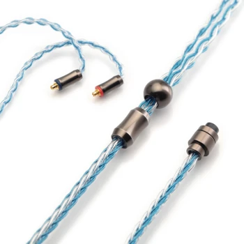 Модульная модернизация Kinera Туз кабеля (2.5+3.5+4.4),УК+ УК с серебряным покрытием, 8 ядер 3-мерных плетеный,0.78 блок 2pin / MMCX