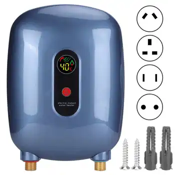 Вращающийся /сенсорный Регулятор температуры, Электрический Водонагреватель, бытовая машина для мгновенного нагрева воды, Безцилиндровая Ванная комната