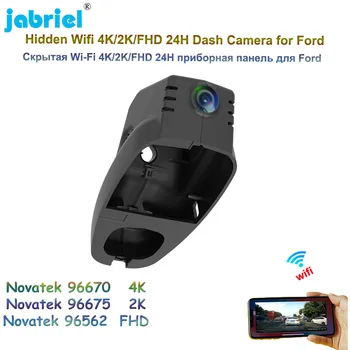 Jabriel 2K 4K Dash Cam Автомобильный Видеорегистратор Ultra HD 2160P Wifi Скрытая Автомобильная Камера Видеорегистратор Для Вождения Ford Territory 2019 2020 2021